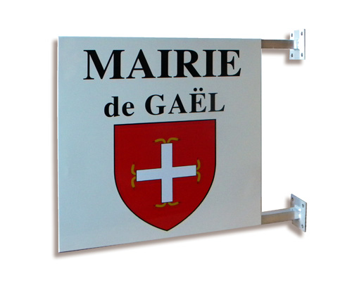 enseigne drapeau de mairie