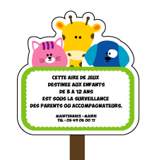 panneau aire de jeux