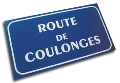 Plaque de rue  en aluminium