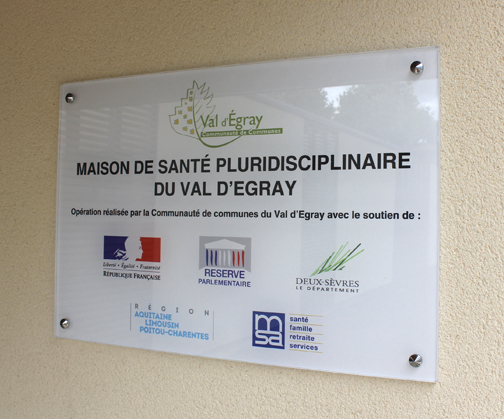 plaque d'inauguration